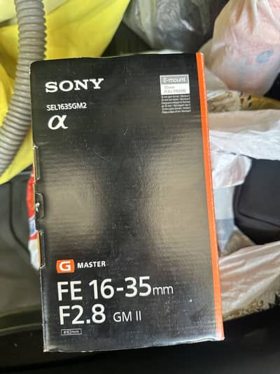 Sony G master 16-35 mark ii not use lens
