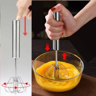 Stainless Steel Manual Hand Blender & Egg Whisk (Wholesale/Retail)