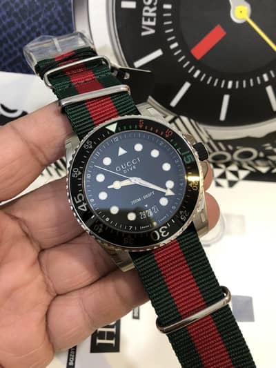 GUCCI-DIVE MODEL-ORIGINAL NEW WATCH-SEIKO TISSOT CITIZEN CASIO ARMANI