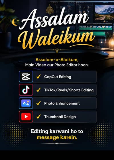 I am professional editor