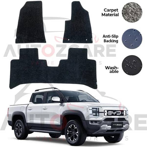 BYD Shark 6 Genuine Fitting Carpet Floor Mat 3PCS - Model 2025