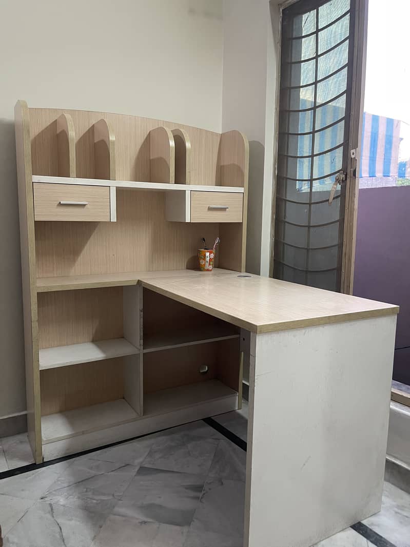 Study table with shelf 1