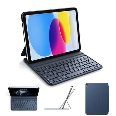 Keyboard Case Adjustable Angle for iPad 10th Gen – Black