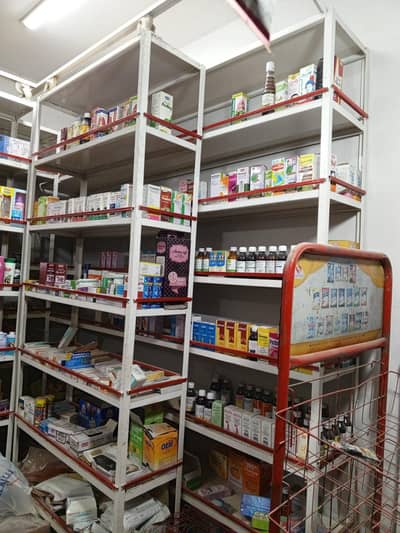 Medical store racks and Display counter for sale