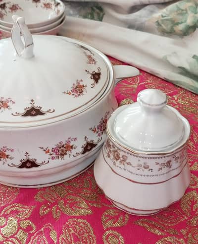 Regal China Serving Bowl with Lid - New - 2 Pcs Available - Attock
