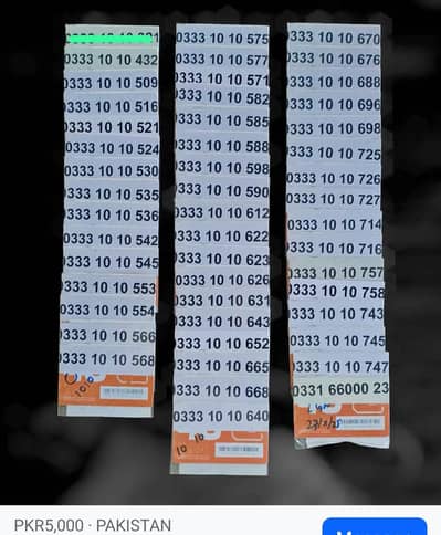 ufone golden numbers