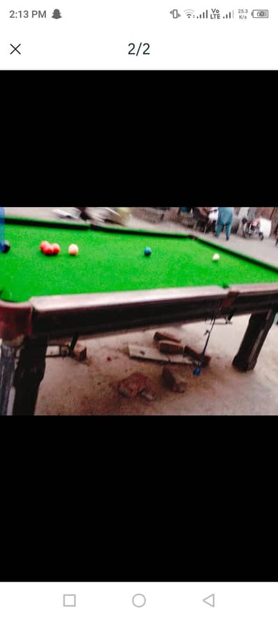 snooker table