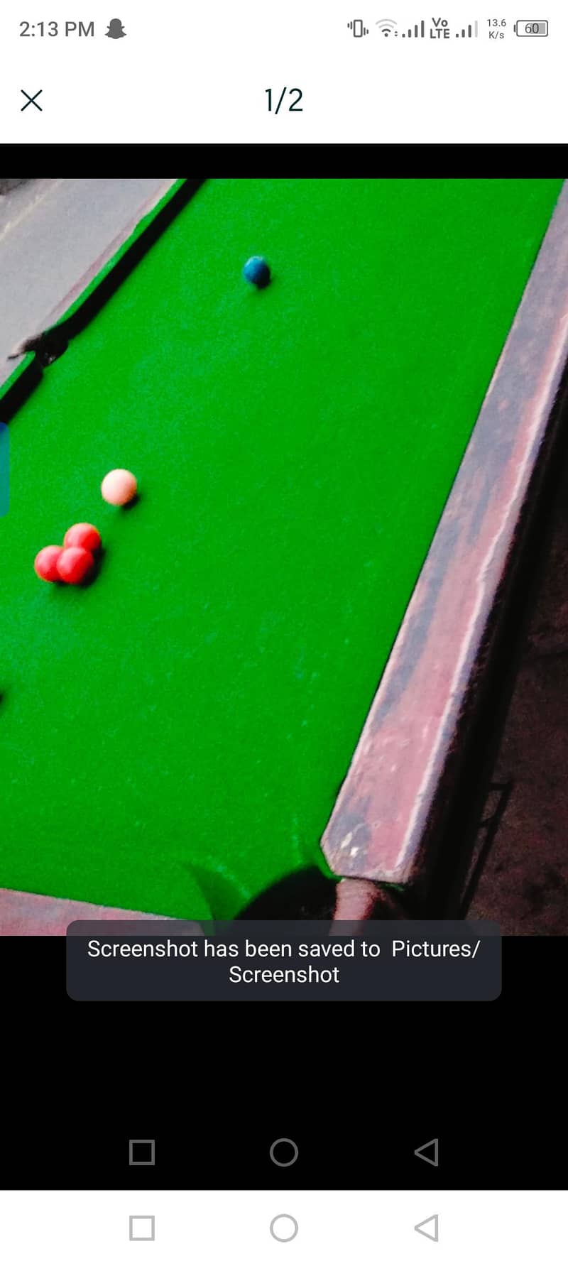snooker table 1