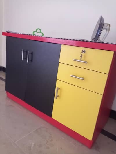 gaming computer table or iron table desk with drawers