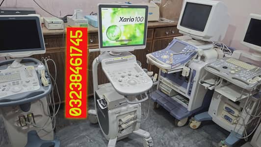 Toshiba Xario 100 (LCD) japanese colour Doppler ultrasound machine