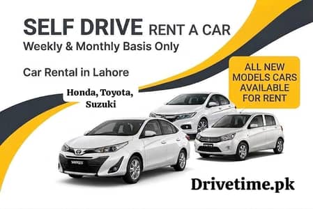 self drive car rental/ Rent a car without  driver/ City, Yaris, Cultus