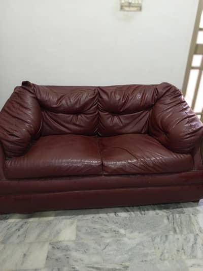 2 seater leather sofa