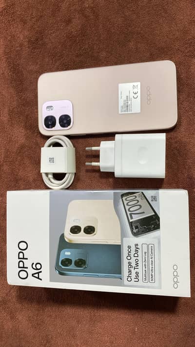 OPPO A6 8 256 8manth warranty