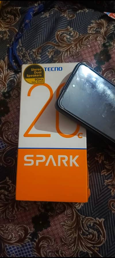 Tecno Spark 20C 4+4/128 condition 10by10 all ok phone