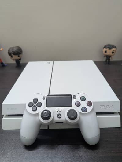ps4 1 tb 1100 series glacier white with one controller and inner box