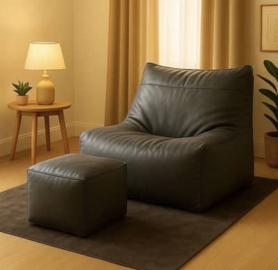Executive Chair Bean Bags with free footrest
