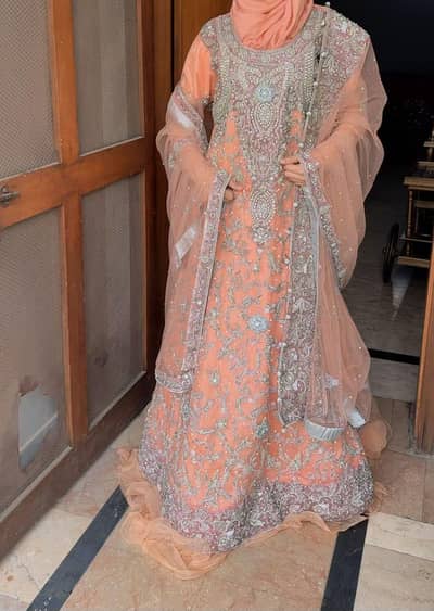 Elegant Walima maxi with touzer and duppta