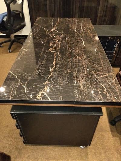 executive table with a one condition