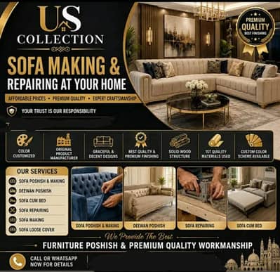 Sofa making And Repairing at your home for U