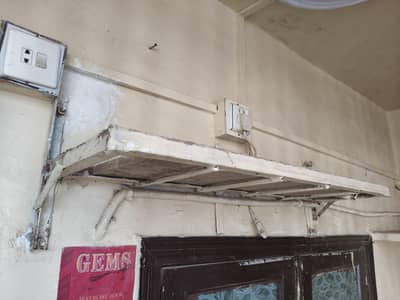 Wall-Mounted Wooden/Metal Shelf for Sale