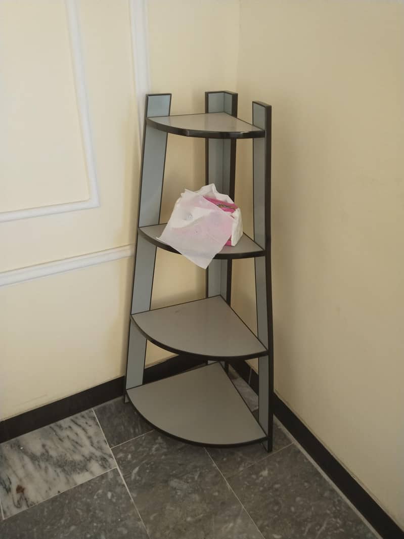 Bed, 2 Designer Chairs, Computer Table & Corner Rack 1