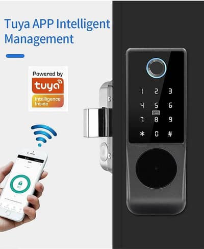 smart digital fingerprint door locks for wooden, iron and glass doors