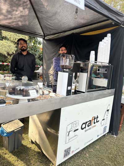 Food and coffee counter - stainless steel