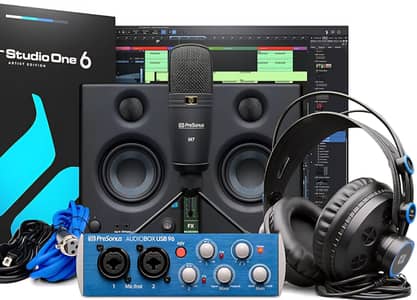 Presouns full studio kit , Mic. headphones , interface