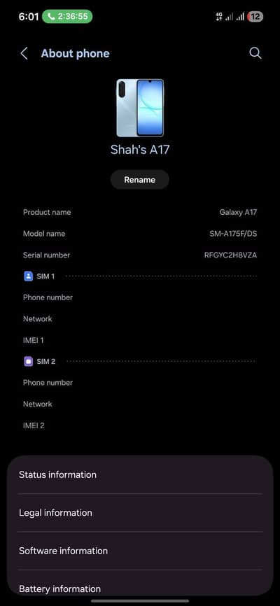 Samsung A17 PTA approved