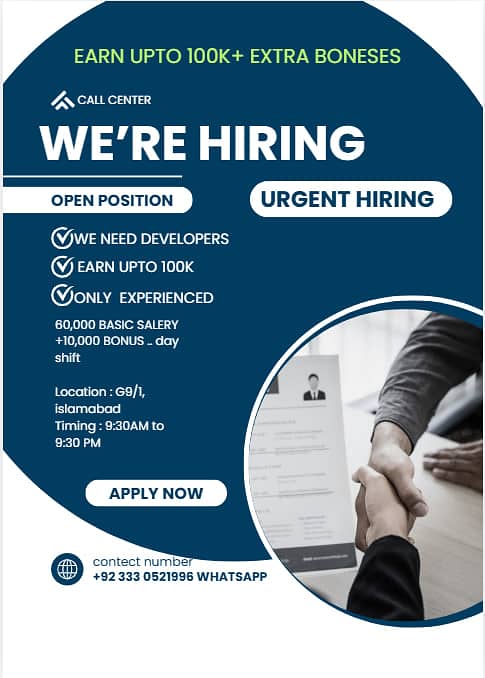 We are Hiring Developers 0