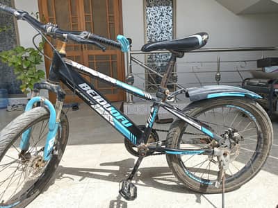 Beiduofu Bicycle (Black & Cyan) – Good Running Condition