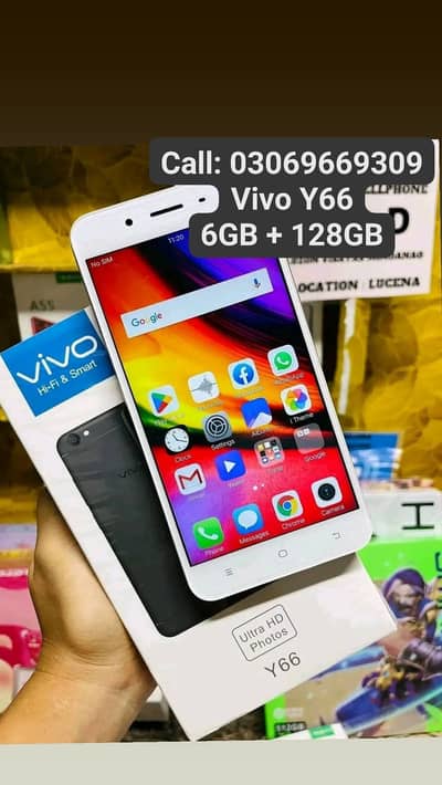 Vivo Y66 PTA Approved 6GB + 128GB With Box 10by10 Condition Warranty