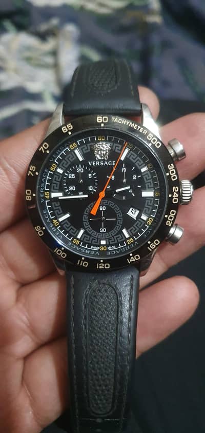 ​Original Versace Swiss Made Chronograph Watch – Premium Condition