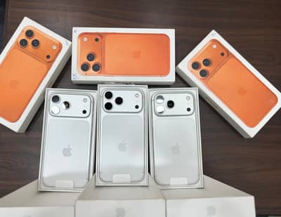 Phone 17 Pro Max 256GB – Box Pack – Non Active – Silver & Orange