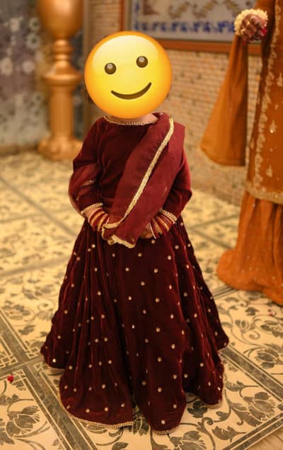 Maroon lehenga