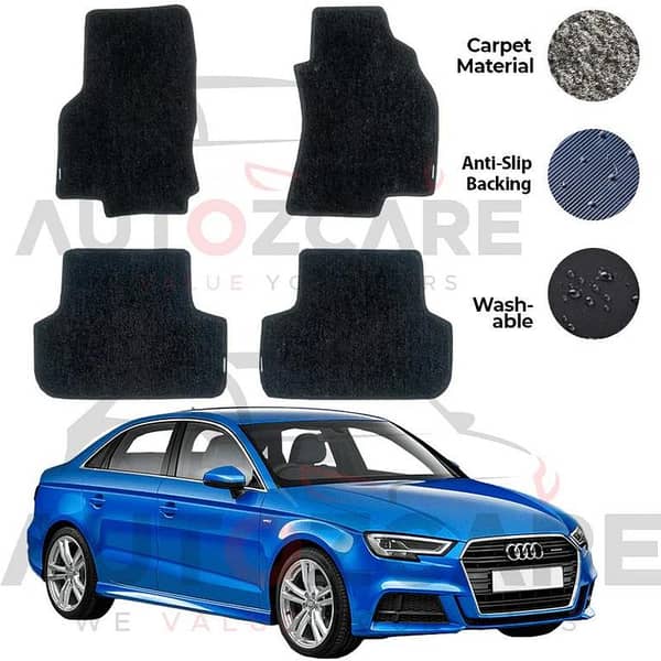 Audi A3 Genuine Fitting Carpet Floor Mat 4PCS - Model 2012-2020
