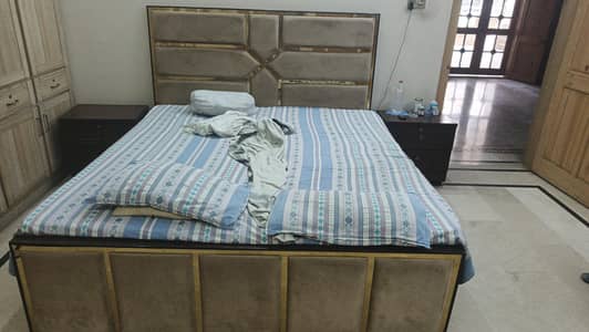 wooden Double bed set