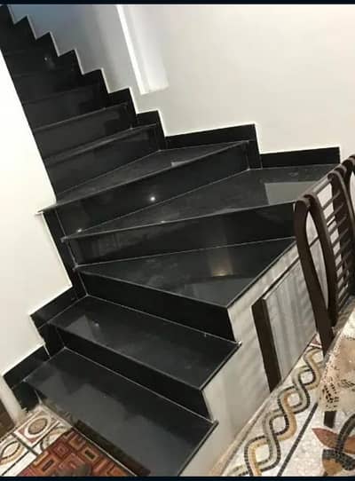BLACK GRANITE FOR STAIRS AND KITCHEN