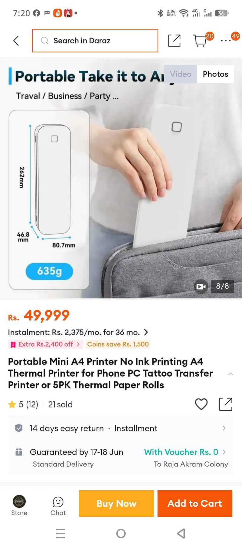 Portable Mini A4 Printer 7