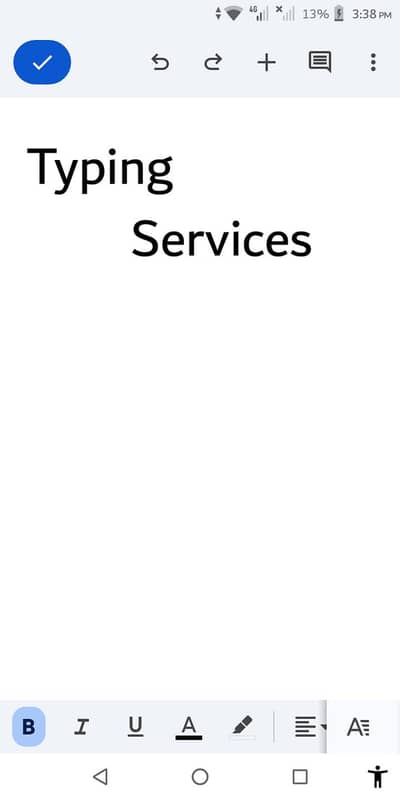 PDF to words typing service