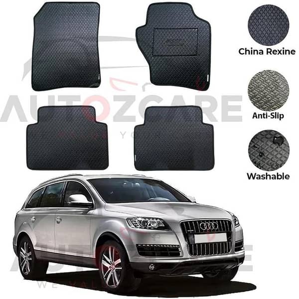 Audi Q7 China Rexine Floor Mat 6PCS - Model 2005-2015