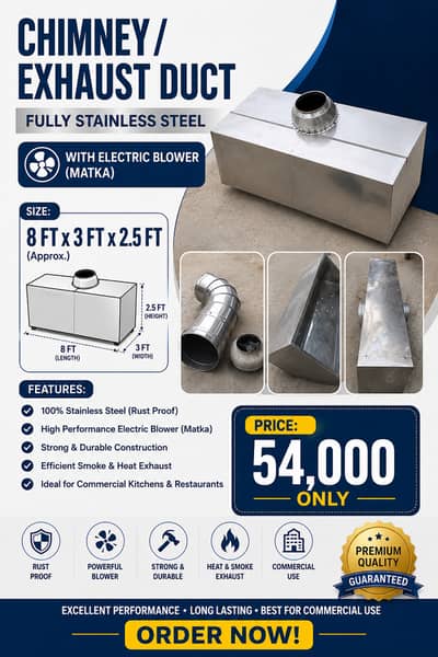 Stainless Steel Chimney / Exhaust Duct for Sale