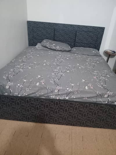 Bed with mattress