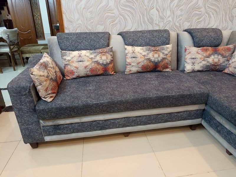 L shaped sofa set 3