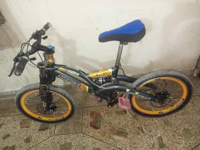 Morgan orange colour bicycle and size 24