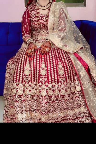 Marron deep lehenga and choli