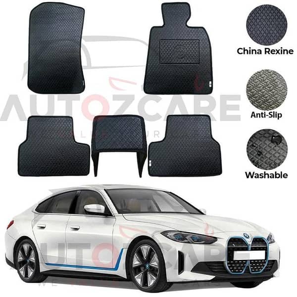 BMW i4 China Rexine Floor Mat 4PCS - Model 2022-2025