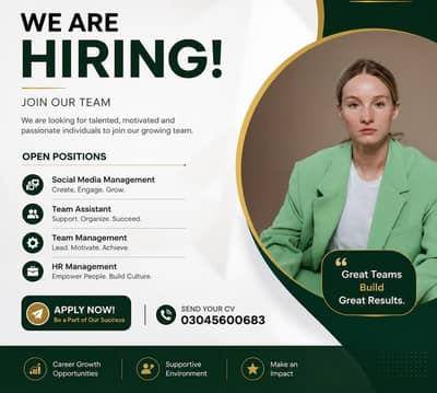 we are hiring Freshers
