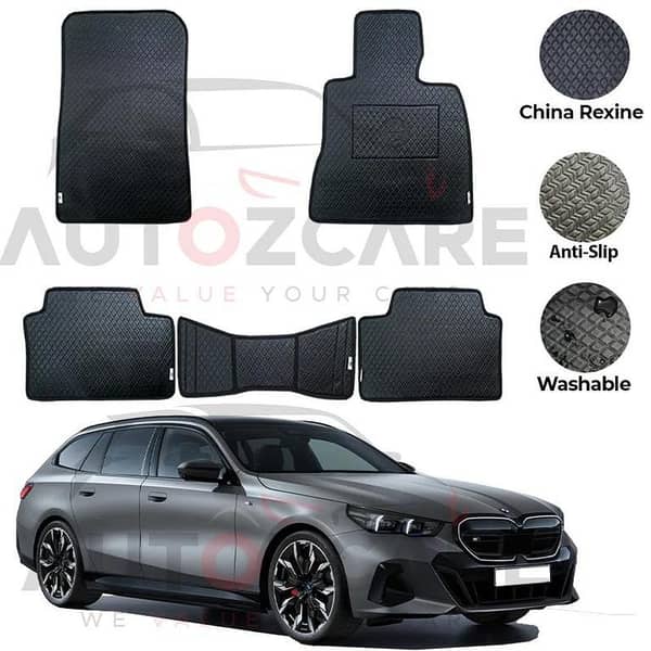 BMW I5 China Rexine Floor Mat 5PCS - Model 2023-2025