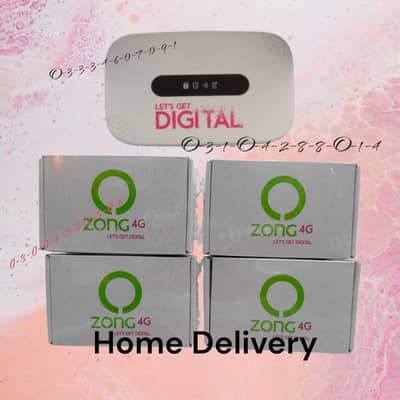 zong 4G bolt + internet Ultra router wireless WiF Devices with cod